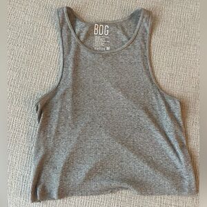 BDG Charcoal Ribbed Sleeveless Top